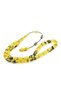 Ayhan Turan Made Capsule Cut Yellow Black Crimped Amber Prayer Beads - 2