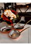 Copper Frying Pan with 3 Handles - 5