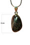 Anyolite Natural Stone Chain Handmade Necklace End: 2 cm Chain: 20 cm Boxed - 2