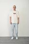 Men's Short Sleeve Summer T-Shirt Crew Neck Printed Oversize T-Shirt - White