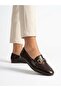 Women's Brown Soft Sole Stylish Comfortable Daily Ballet Shoes - 3