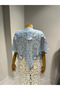 Women's Lace Detailed Knitted Beach Pareo / Beach Shawl - 7