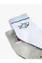 Printed Cotton 2-Piece Sock Set - 3