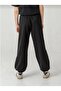 Black Stoned Pocket Paça Brit Girls' Sweatpants with Elastic Stoppers 6168-3 - 5