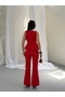Women's Red Square Collar Blouse and Trousers Two-Piece Set - 6