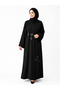Midnight Bloom Eid Collection | Elegant Abaya by with Matching Hijab-Get 1 pc Mystery Abaya-Eid Offer