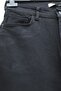High Waist Jeans with Pocket on the Leg - Black - 4