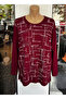 Mother's Spring Summer Season Burgundy Blouse