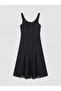 Sparkling Choices from Shining Store Square Roba Collar Lace Detailed Modal Blend Dress