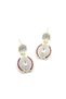 Glb-stl41414 stone earrings - pink - 2
