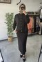 Nervül Detailed Skirt Suit Black