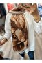 شال سيرينزا ناعم بنقشة مميزة - بيج - 6