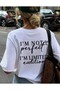 I'M Not Perfect I'M Limited Edition Text Printed T-Shirt