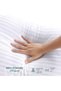 ® Premium Supersoft Stripe Pillow Standard Size 50x86cm /20''x 34'' Fluffy White,Back and Stoamch Sleeper Hotel Quality Pillow - 5