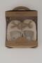 Baby Girl Muslin Booties Shoes with Jute Rope Bow Accessory, Size 18-19, Cream - 4