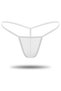 White Transparent Tulle String Thong Tm0368