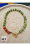 Glass Bead Natural Stone Design Colorful Necklace - 2