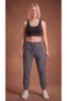 Women's Smoked Elastic Waistband 3-Pocket Zippered Parachute Sweat-Wicking Trousers with Back Pockets - 6