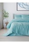 Cotton Satin Striped Double Duvet Cover Set