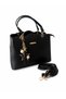 Stylish 2-Compartment Crossbody Shoulder Bag for Women with Charms - 3
