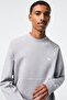 Men's Classic Fit Organic Cotton Crew Neck Gray Sweatshirt
