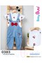 Short Sleeved T-Shirt Girls Salopet Two-Piece Set 383 - 2