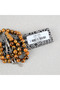 Galalit Pearlescent Alpaca Tassel Sphere Cut 10mm Prayer Beads - 6