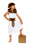 Ancient Egyptian King Costume Boys' Gold and White Party and Performance Outfit - 2
