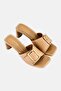 Women Mia Slip On Sandals, Beige - 2
