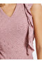 Pink Ruffle Detail Eyelet Tiered Maxi Dress - 4