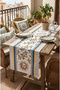 Sunrite Pastel Sun Patterned Modern Detailed Runner 45 X 145 cm - 2