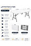 150cm Foldable Rectangular Table - Rq-31026 - White - 3