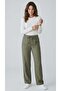 Women's Tansel Pants with Elastic Waist, Side Pockets and Rope Detail - 2