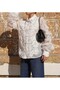 Stone Collar Bead Embroidered Special Design Laced Imported Shirt Long Sleeve White Standard Size - 5