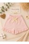 Baby Girl Ruffle Shorts Set of 3 – Cotton, Elastic Waist, Ribbon Detail, Comfortable Casual Bottom Wear - 3