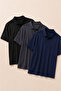 Men's Classic 3-Pack Polo Neck T-Shirt
