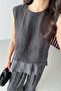 Chiffon Ruffle-Detail Blouse and Loose-Leg Pants 51391 - 5