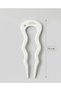 14 cm Bone Hairpin Bun Hairpin with Zircon Stone Detail – Stylish Bun Hairpin in White Color - 2