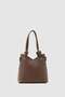 Sisu Asymmetric Hand and Cross Shoulder Bag Dark Brown