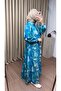 Women's Abstract Patterned Mngo Dress Code:Js26Modalsoyut-01 (Unlined) - 3