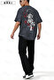 Unisex Tiger's Sword Printed Sweatshirt Top and Bottom Tracksuit Set Summer Comfortable Fit Combination