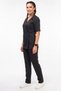Gülce Model Black Color Scrubs Women's Doctor Nurse Uniform Set