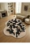 Sdt Artistic Illusionary Chess Patterned Cream Tone Abstract Woven Base Decorative Carpet Sdt1500 - 2