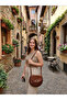 Genuine Brown Leather Handmade Natural Leather Women's Shoulder Bag