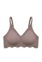 Seamless Bra - Elara |   Brown Laser Cut Wire Free Thin Wick Textured Seamless Women's Bra