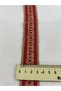 Red Detailed Jute-Looking Ribbon |   Bohemian Style Decorative Tape 3 Meters - 2