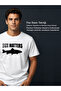 Size Matters Humorous Fish Printed 100% Cotton Unisex Navy Blue T-Shirt - 5