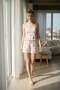 Women's Rope Strap Shorts Set Ecru - 4