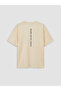 Nevavm Oval Collar Slogan Printed Boy's T-Shirt - 4