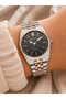 Women's Wristwatch Steel Band Rose-Silver Color Casual and Stylish Combination Bracelet Gift